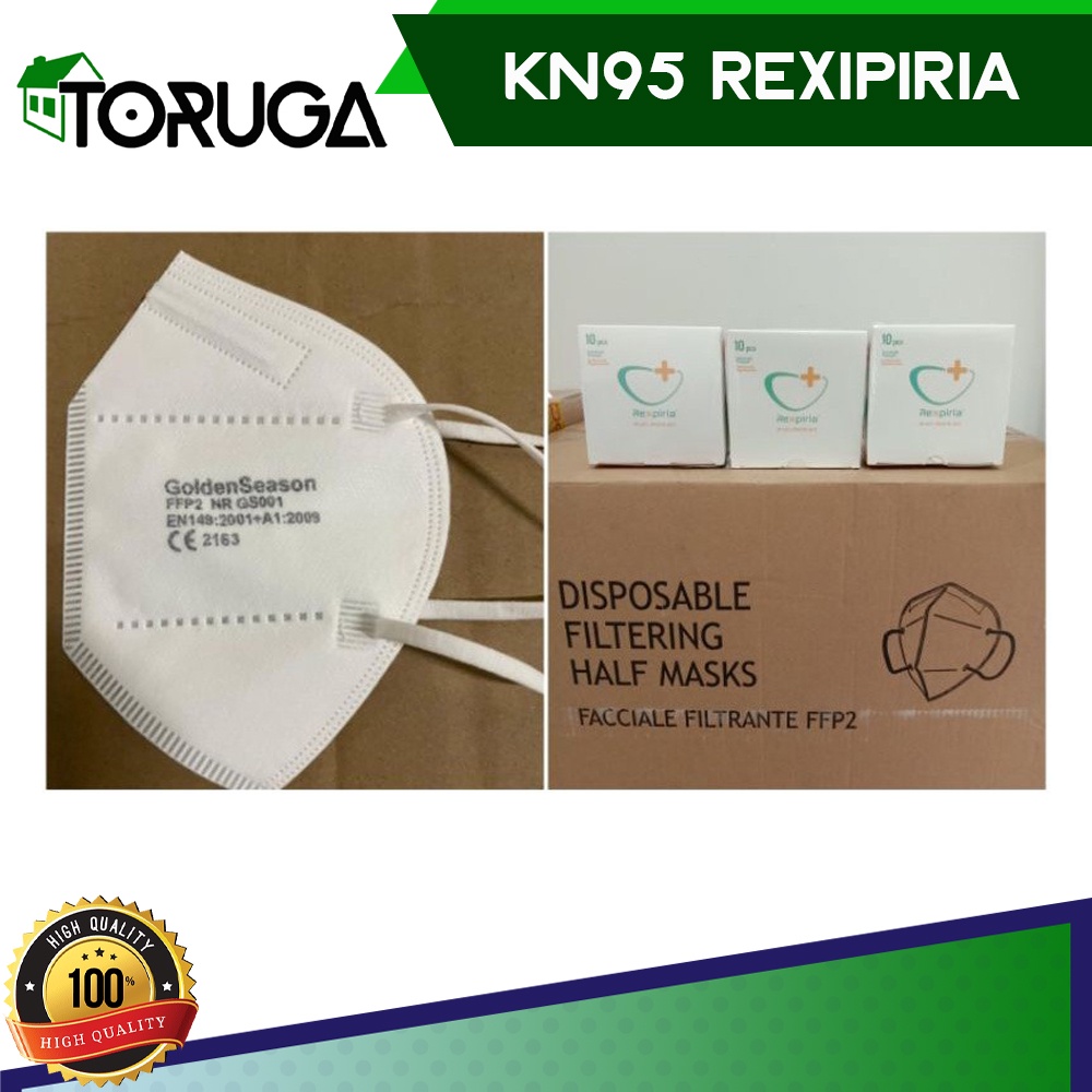 Masker KN95 FFP2 Rexpiria Masker 4ply + Packing Steril Murah isi 10 Murah berkualitas