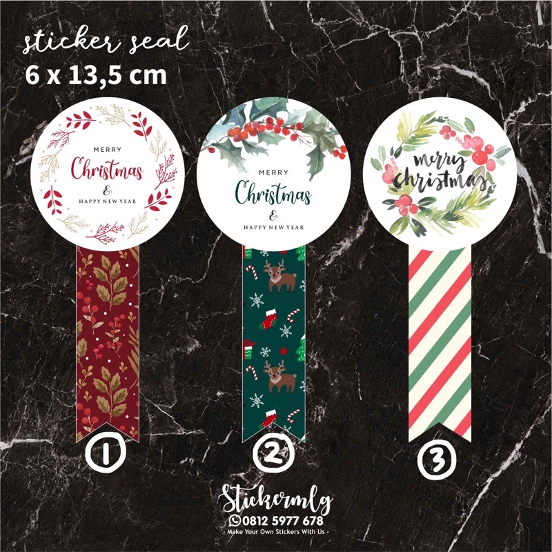 

STICKER SEGEL / SEAL / BELT NATAL CHRISTMAS 02