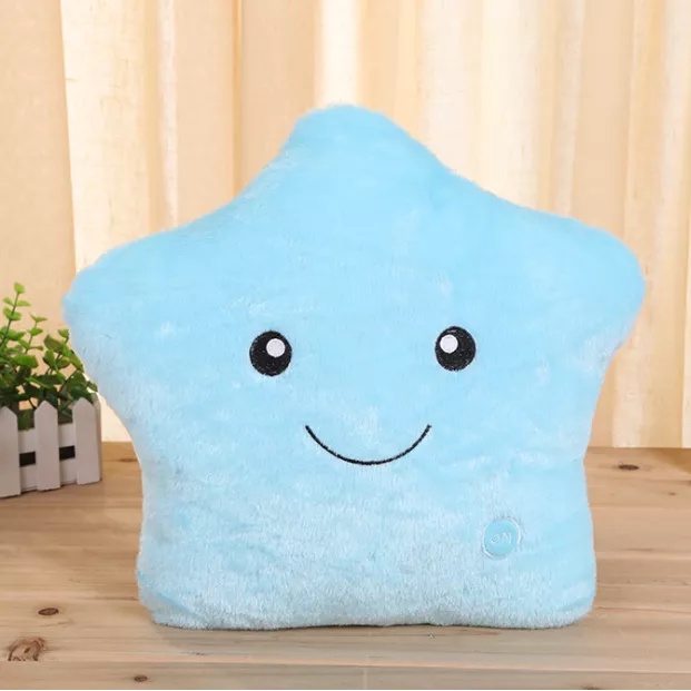 Boneka Bantal Karakter Bintang LED Lucu Murah Lembut Berlabel SNI