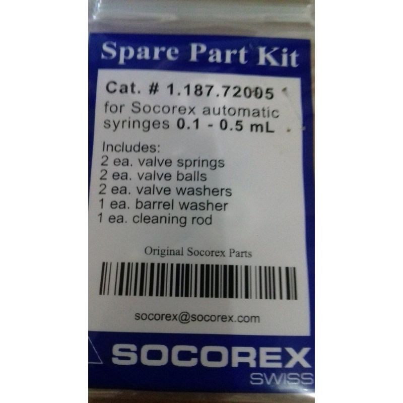 Spare part socorex 0.5 ml Diskon