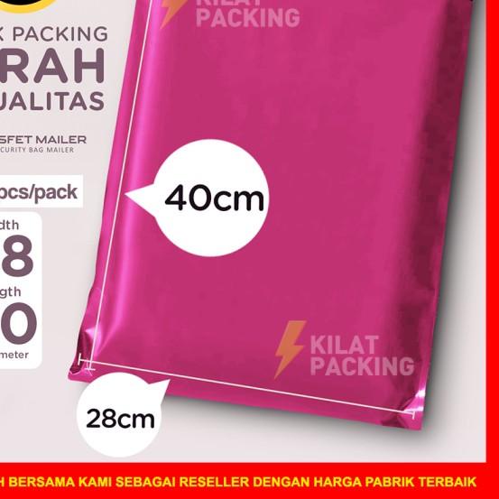 

♥ POLYMAILER EKONOMIS 28x40 - PLASTIK PACKING ONLINE MURAH ISI 100 PCS - Hitam ◌