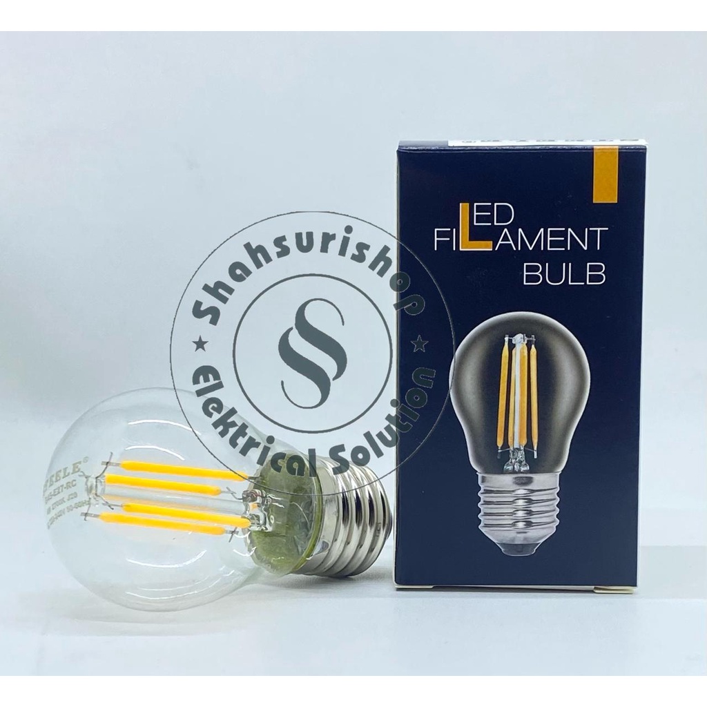 LED FILAMENT G45 E27 4 W LAMPU RETRO LED CAFE EDISON 2700K KUNING