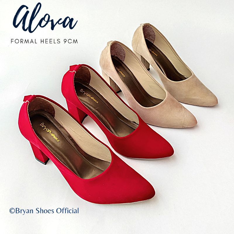 Bryan Alova Pantofel Tahu 9cm Formal Suede BigSize Oversize Jumbo 36-40 41 42 43 Sepatu Kerja Kantor