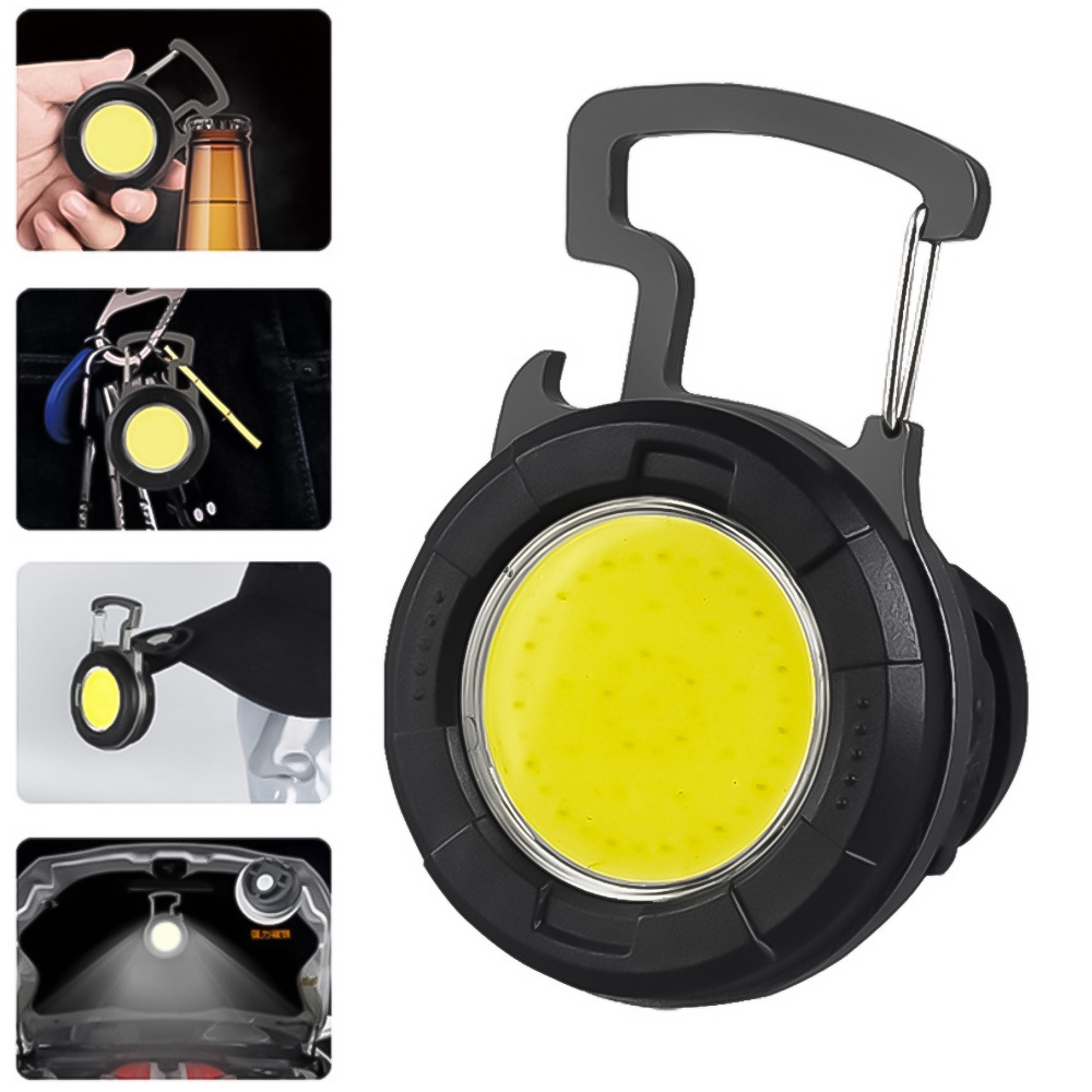 Lampu Senter LED COB Mini Portable USB Rechargeable Multifungsi Dengan Klip Untuk Camping / Hiking