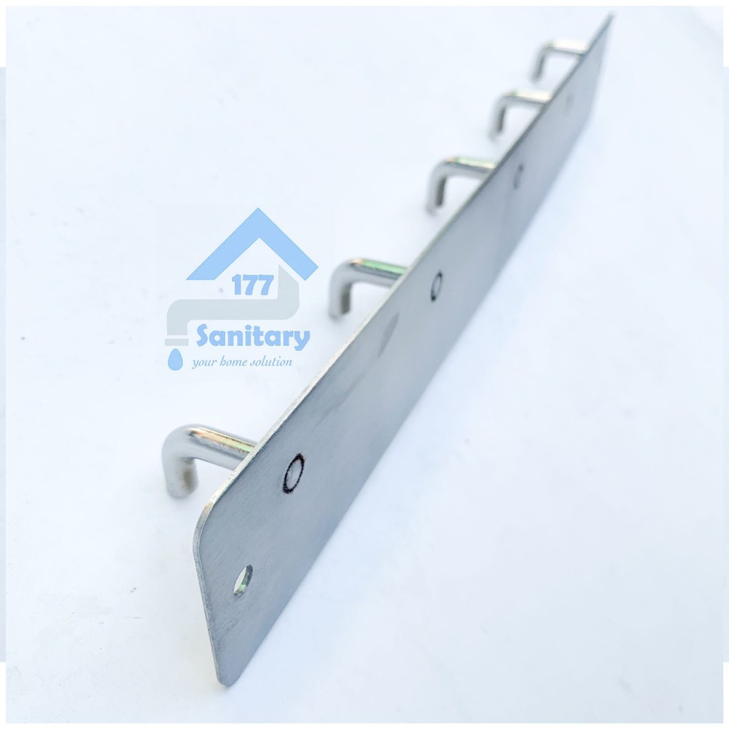 Gantungan baju stainless 304 mini 5 kait D002- Kapstok minimalis hook hanger stenlis holder 5kait hook hooks hanger/F3