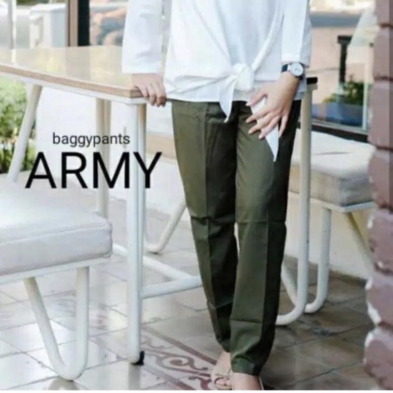 CELANA CEWEK BAGGY PANTS WANITA PREMIUM BAHAN AMERICAN DRILL GRADE A / CELANA KERJA WANITA CEWEK / C