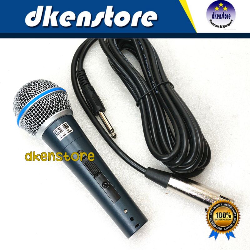 Mic RCX Beta 58S microphone Mik Beta58 plus saklar Beta58s