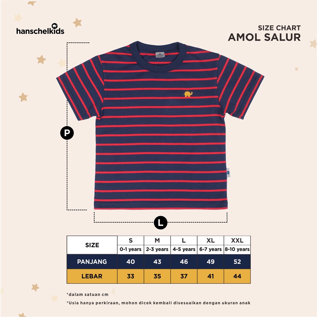Hanschelkids - Amol Salur ( Kaos Anak Salur | Unisex 1-10 Tahun )-6