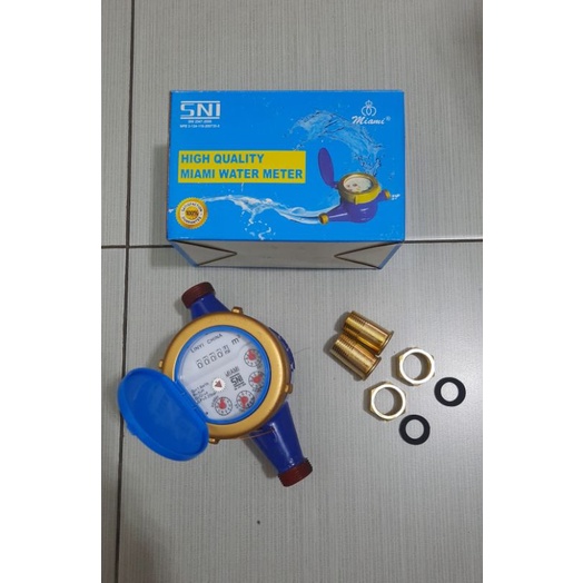 METERAN AIR BESI MIAMI 1/2 " ( SNI ) STANDAR PAM PDAM BUKAN IMD NANKAI CAIMAN AMNB AMB