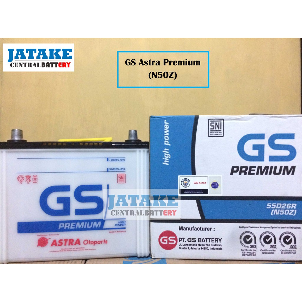 Jual Aki Basah N50Z GS Astra Premium Mobil Hino Colt Diesel kijang LGX