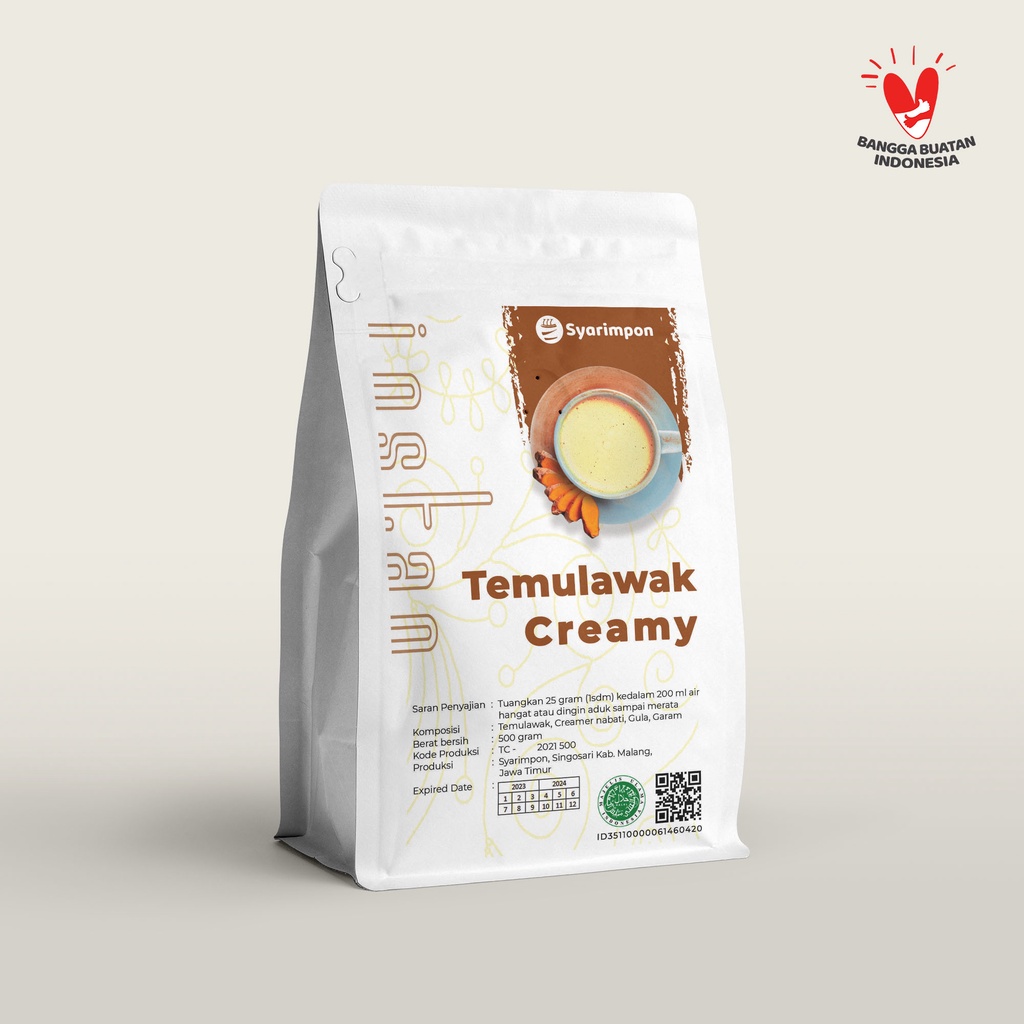 

Syarimpon, Sari Temulawak Creamy , Bubuk Instan,500 gram