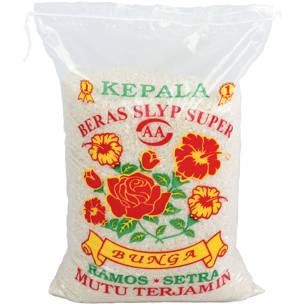 

Cik'Tin Beras - RAMOS KEPALA cap BUNGA - isi 5 LITER