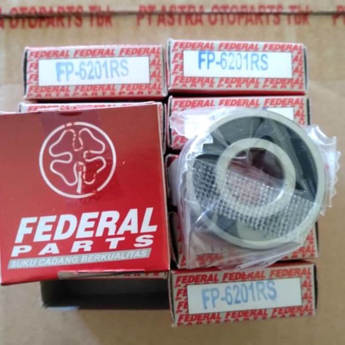 Bearing Laher Klaher Roda Depan - 6201 Beat Vario 125 150 Injeksi Supra X 125 All Type Asli Federal FP-6201RS