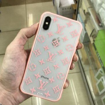 CASE ACRYLIC DOVE MODEL LV BRANDED FOR IPHONE X/XS