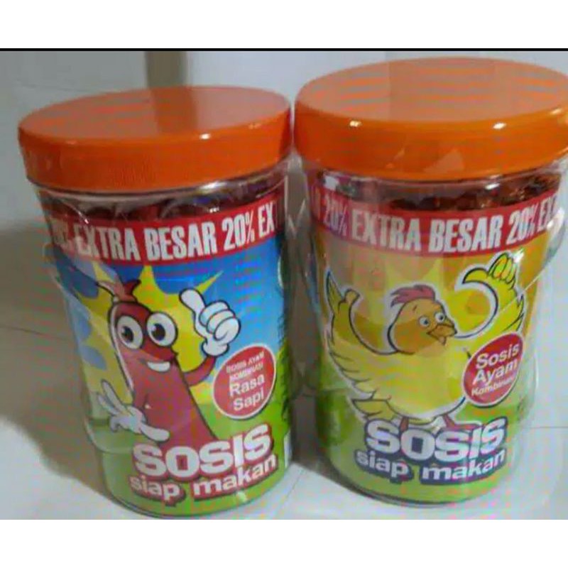 

sosis sonice ayam/sapi 1toples(24pcs+1pcs)