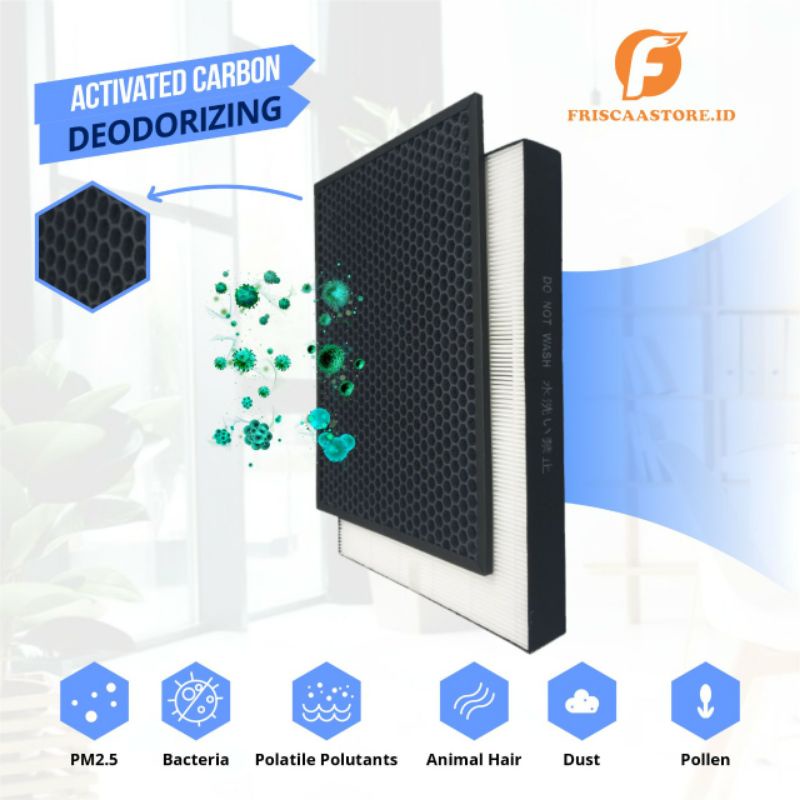 NAUTIC - Hepa Filter Compatible for sharp Air Purifier FZ-F50HFE FP-J50Y FP-J40Y / FP-JM40Y FP-G50Y / FP-GM50Y Filter Sharp FP J40 J50 JM40 G50
