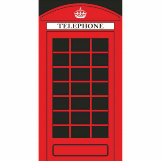 sticker kulkas 1-2pintu sisi dpn saja lotif telephone