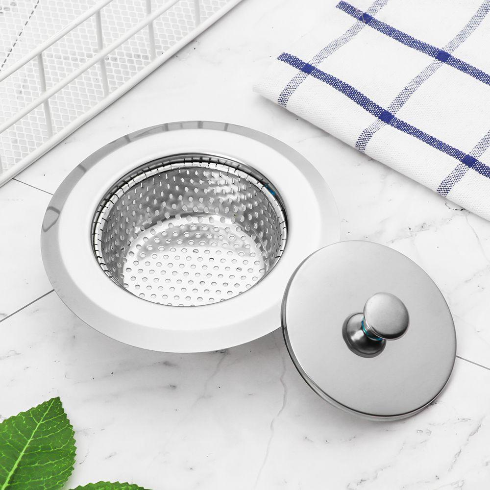 Suyo Saringan Wastafel Dengan Tutup Bathroom Shower Waste Drainer Cleaning Food Hair Stopper