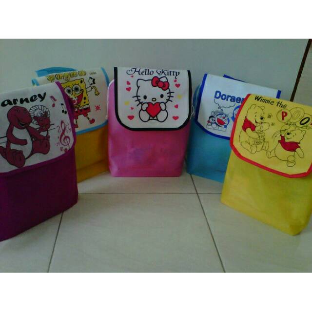 

tas souvenir ultah ransel tutup sablon (ready)