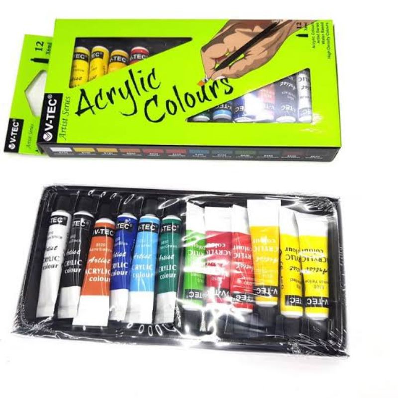 

Cat Akrilik 6ml isi 12 warna