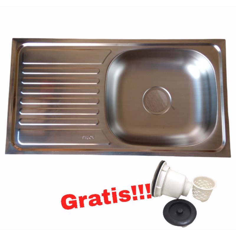 Bak/Wastafel Cuci Piring Stainless 75cm