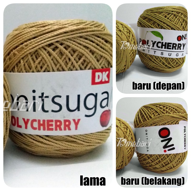 BENANG RAJUT POLYESTER POLYCHERRY COKLAT KUNINGAN / BRASS BROWN ( TBP- 402BL )