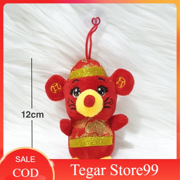 GK004 - Gantungan Boneka Tikus Hoki Dekorasi Imlek Sincia - 15cm