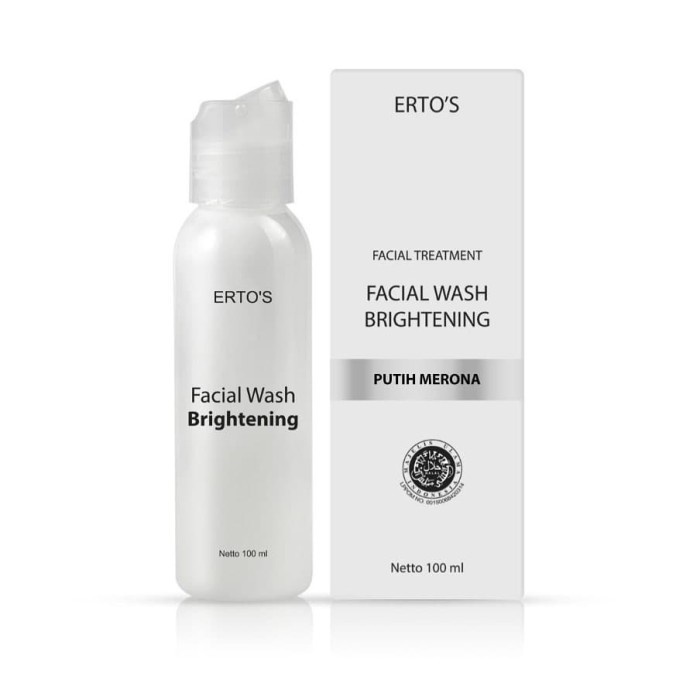 [ORI] Facial Wash Brightening Whitening Agent dan Moisturizer Membuat Kulit Lebih Cerah Halus dan Tidak Kering I BPOM 100 ML