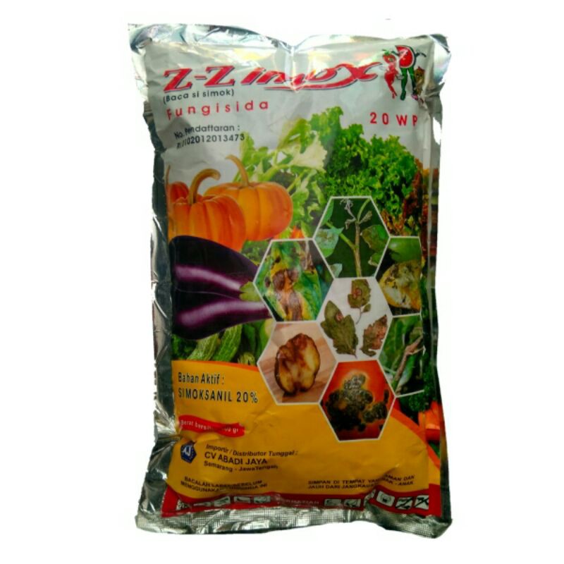 ZZimox 20 WP - fungisida bahan aktif simoksanil - 500 gram