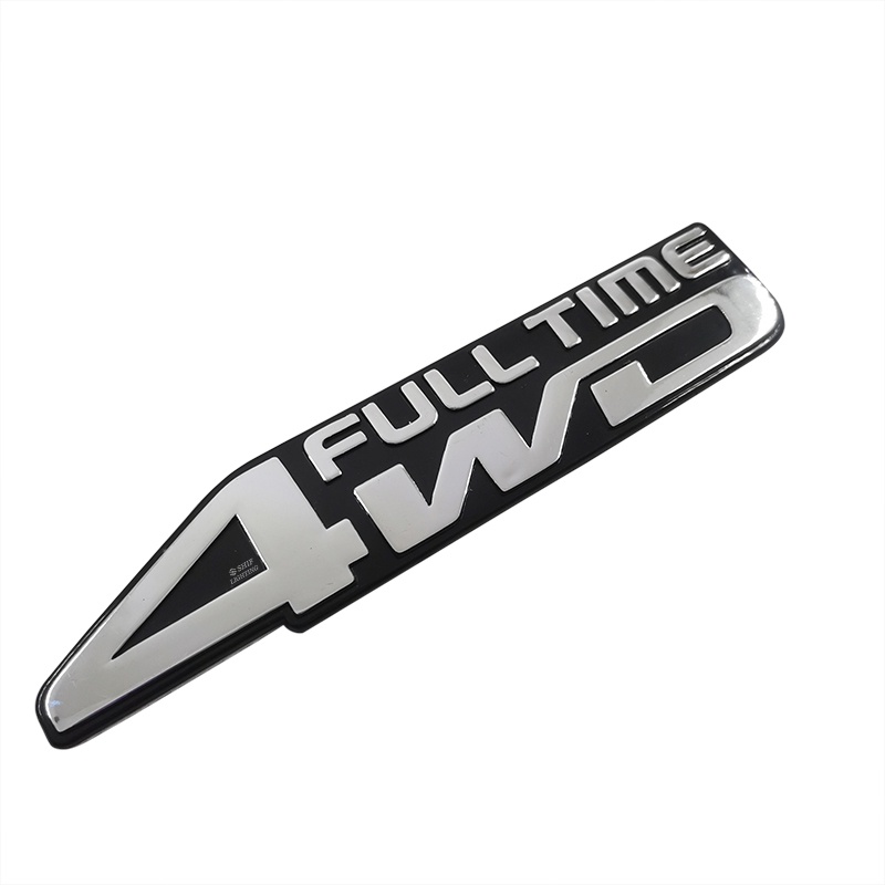 1pc Stiker Emblem Logo 4WD FULL TIME Bahan ABS Untuk Dekorasi Mobil Universal