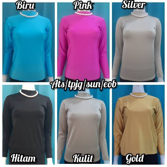 Atasan muslim Atasan panjang  Bju Manset Baju deker glossy