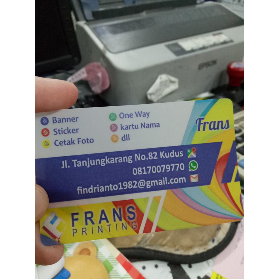 

Kartu Nama Transparant