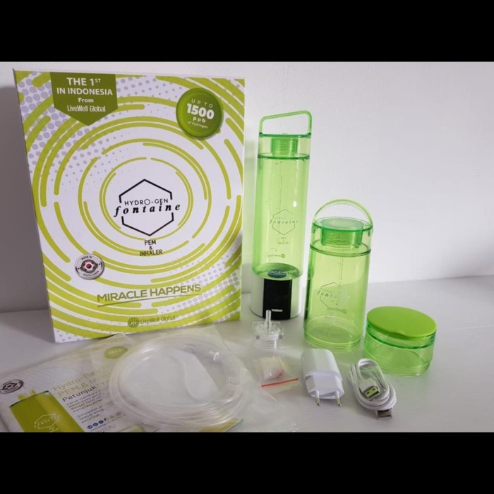 Kesehatan - Hydrogen Fontaine Pem Inhaler Dual Bottle Lime