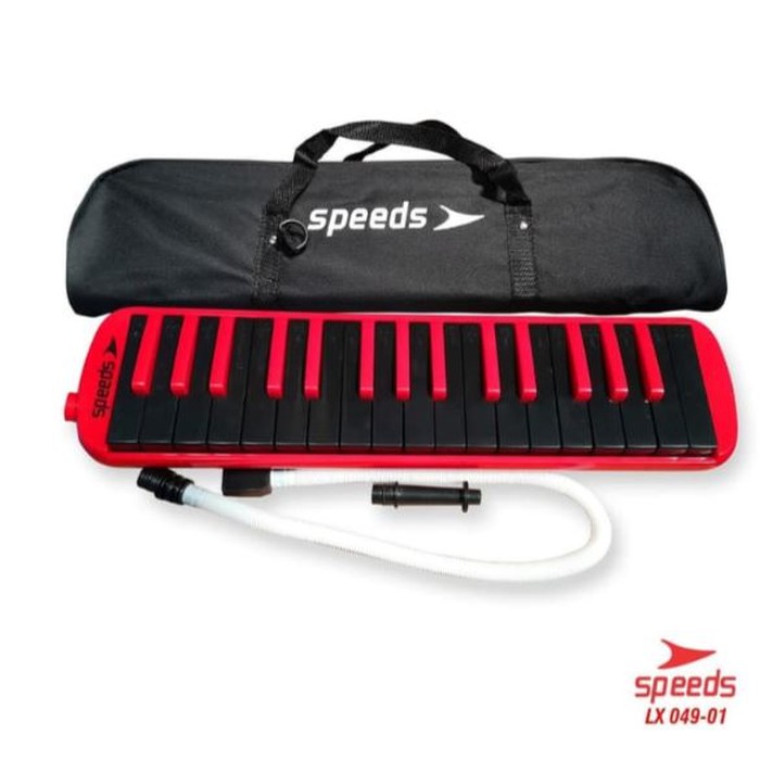 MELODICA - PIANIKA SPEEDS ORIGINAL TOMBOL DOREMI MURAH TAS WARNA - Merah Murah