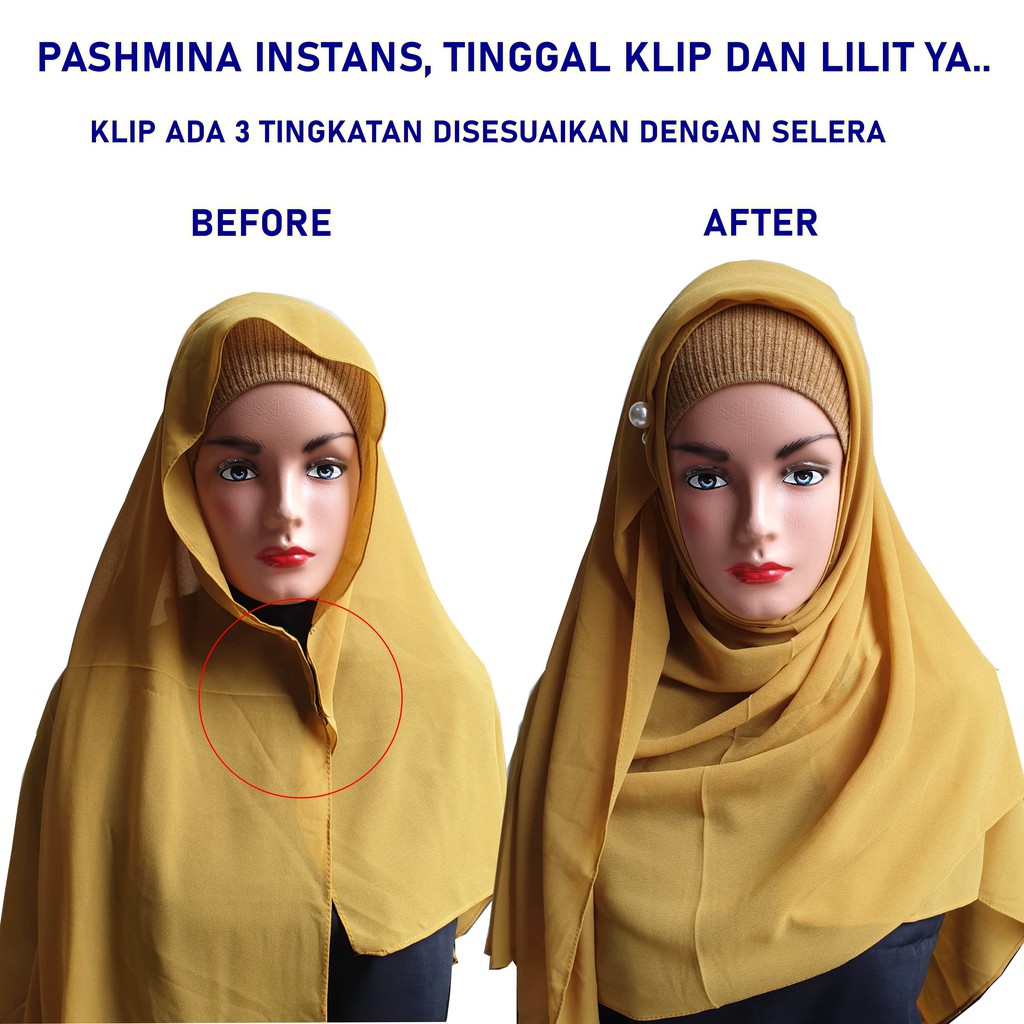 pashmina airflow Pashmina instan bahan heavy babydoll hijab langsung pakai a55