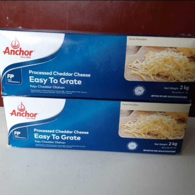 

Anchor cheddar 2kg easy to grate