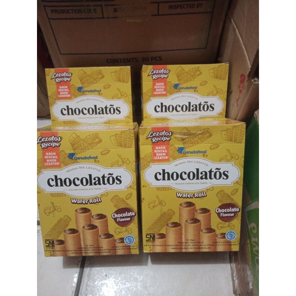 

PROMO !!! Chocolatos Box wafer Roll isi 24pcs