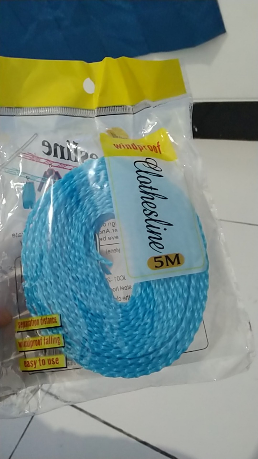 Tali Jemuran Baju 5 Meter Gantungan Baju | Tali Jemuran Hanger Retractable | Tali Jemuran Praktis