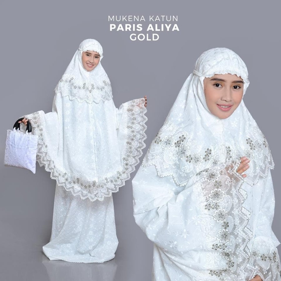 Mukena Dewasa Mukena Putih Polos Mukenah Dewasa Bordir Bahan Katun Adem Nyaman TERLARIS KR4 BISA COD