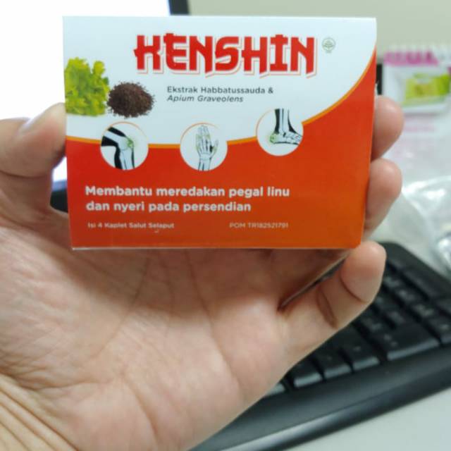 Kenshin Obat Herbal Kaplet sudah terbukti untuk meredakan pegal dan nyeri pada sendi