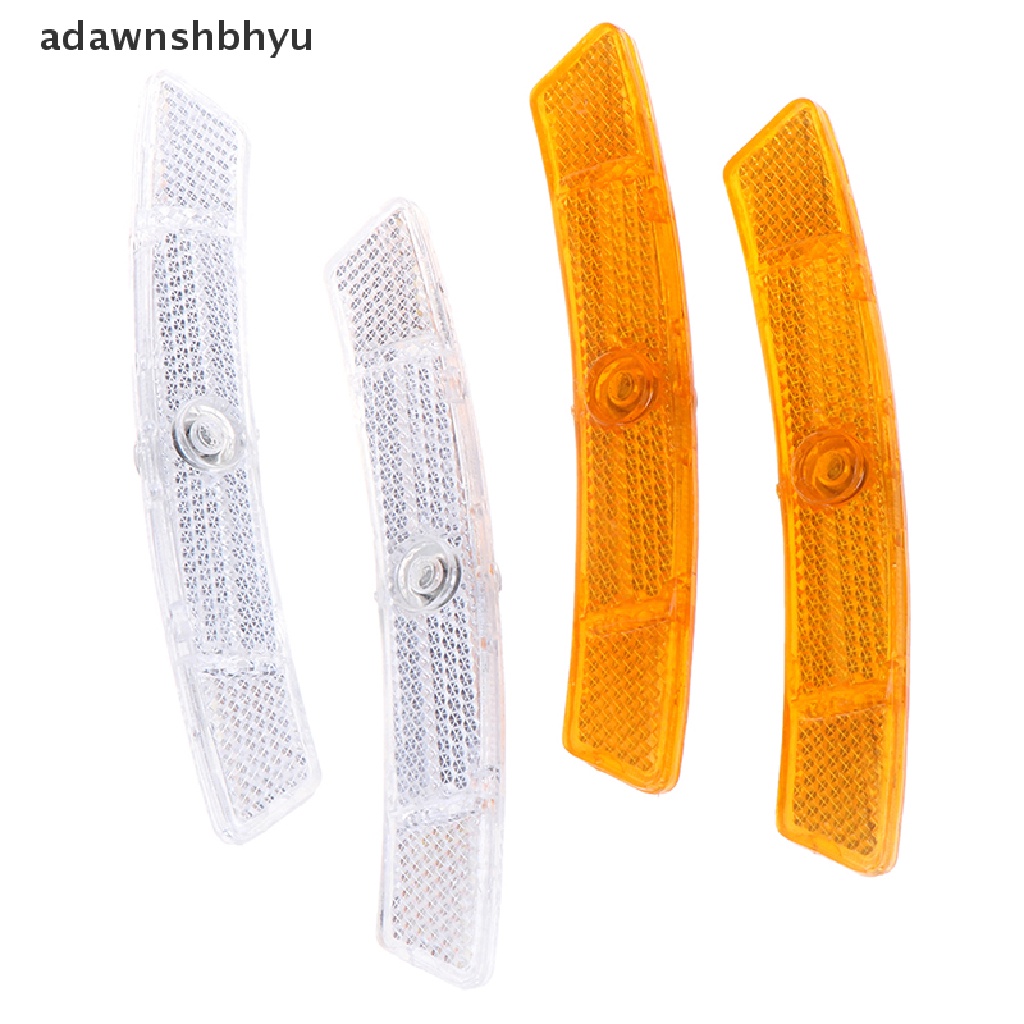 Adawnshbhyu 2pcs Sepeda Spoke Reflektor Lampu Peringatan Keselamatan Pelek Roda Lampu Reflektif