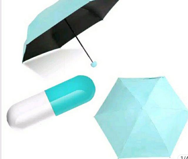Payung Kapsul Anti Uv Payung Mini Payung Anti Uv Payung Biru Payung Obat