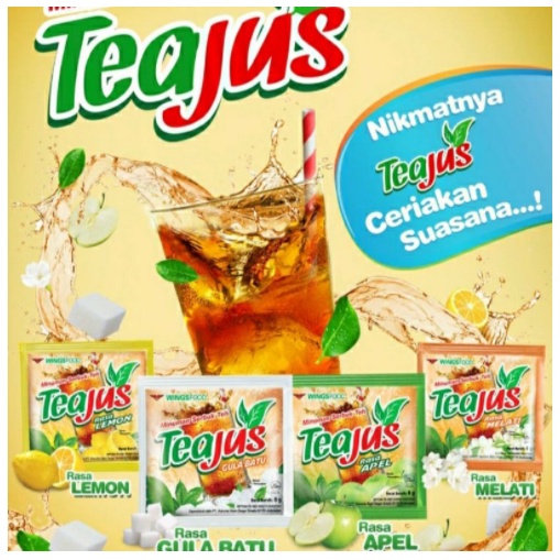 Tea Jus Teh Serbuk Minuman Sachet Renceng 10pcs Teajus