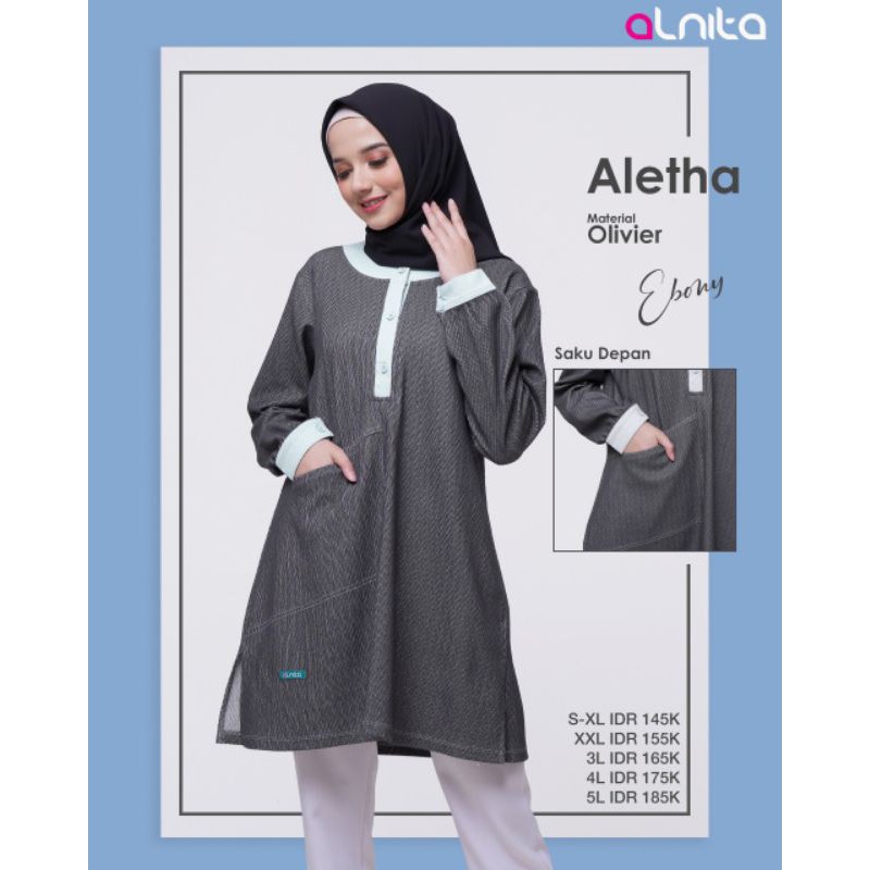 TUNIK ALETHA by ALNITA / Baju atasan wanita