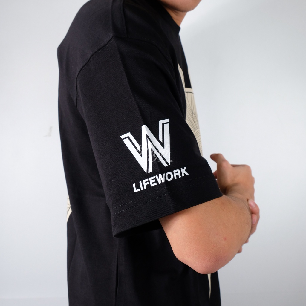 Lifework Silket LA Dog Oversize Tee Black 100% Original