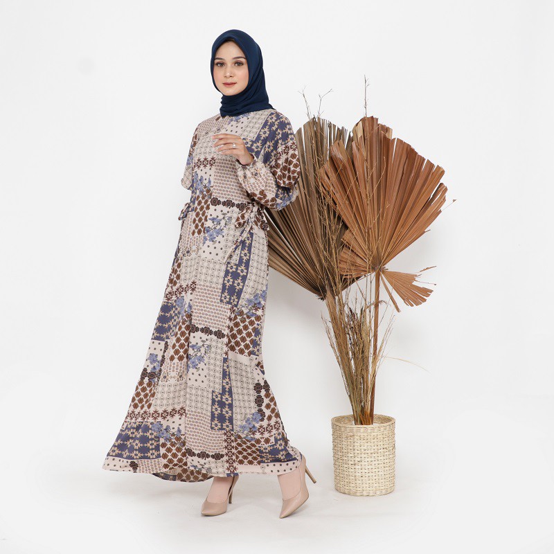 ADELIA DRESS PRINTING / GAMIS / DRESS MUSLIM