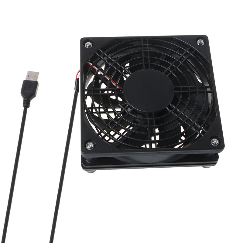 Bt Router Fan DIY PC TV Box Cooler Wireless Pendingin DC5V USB 120mm Kipas 120x35mm 12 cm Cooling Radiator