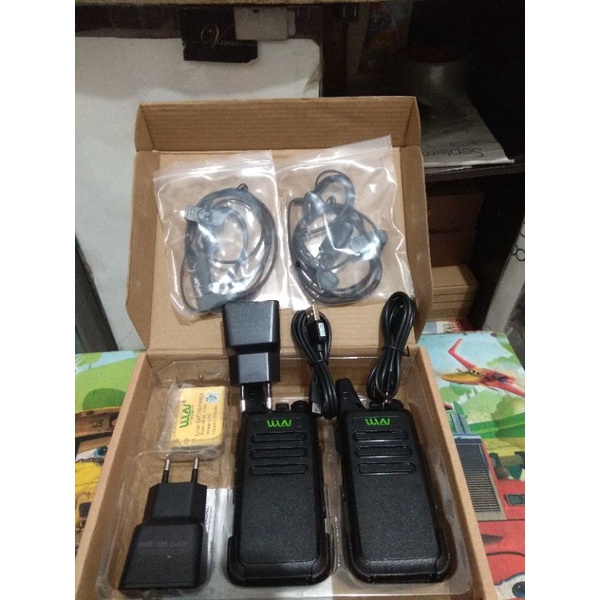 Walkie talkie HT WLN KD - C1 Two way radio  tanpa dock paket + hanfre