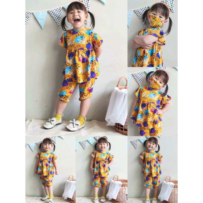 Setelan Anak Perempuan bahan Rayon Premium &quot;Selina Set&quot;