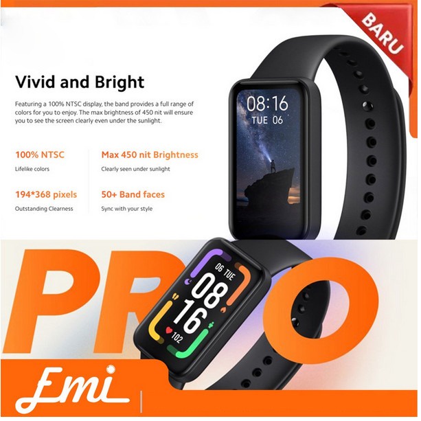 Redmi Smart Band Pro AMOLED 1.47'' Full Display jam tangan